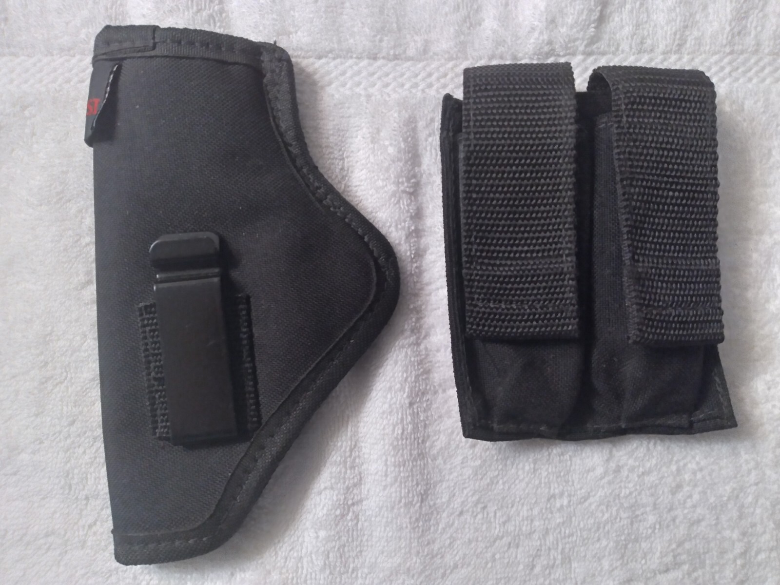 Quest Nylon Holster &Double Mag Pouch Ambidextrous Medium To Large Frame Models-image