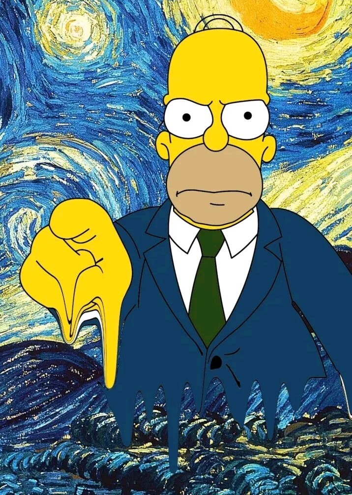 DEATH NYC ltd ed signed art print 45x32cm Homer Simpson Van DEATH NYC ltd ed signed art print 45x32cm Homer Simpson Van
