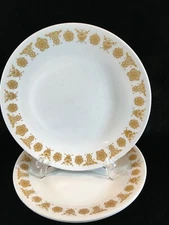 Corelle by Corning BUTTERFLY GOLD Set of 3 Salad Plates