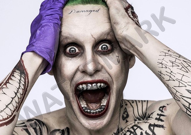 THE JOKER JARED LETO SUICIDE SQUAD A3 ART PRINT PHOTO
