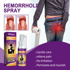 Spray para tratamiento de hemorroides 30 ml esencia herbal natural sin estimulación suero Reino Unido
