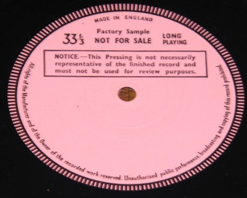 CARAVAN & NEW SYMPHONIA UK DERAM R1110 TEST PRESS PROMO FACTORY SAMPLE LP 1974 - Picture 4 of 4