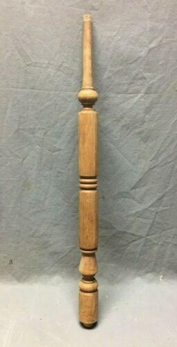 Antique Turned Wood Spindle Baluster Hardwood Staircase Vtg 386-20B