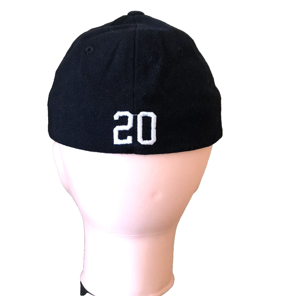 Zephyr Baseball Cap Black with Burgandy & White "U" #20 Stretch Fit GUC - Image 3 of 4