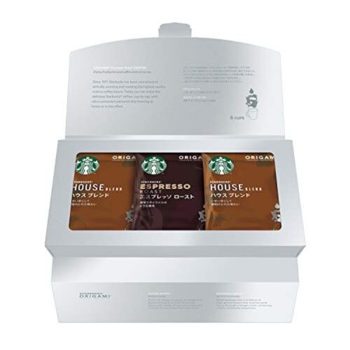 Starbucks ORIGAMI Gift Set 6 cups Personal Drip Coffee House Blend Espresso JPN - Picture 1 of 12