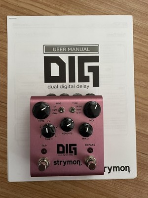 Strymon DIG Version 1 v1 Digital Dual Delay Pedal top shape pink