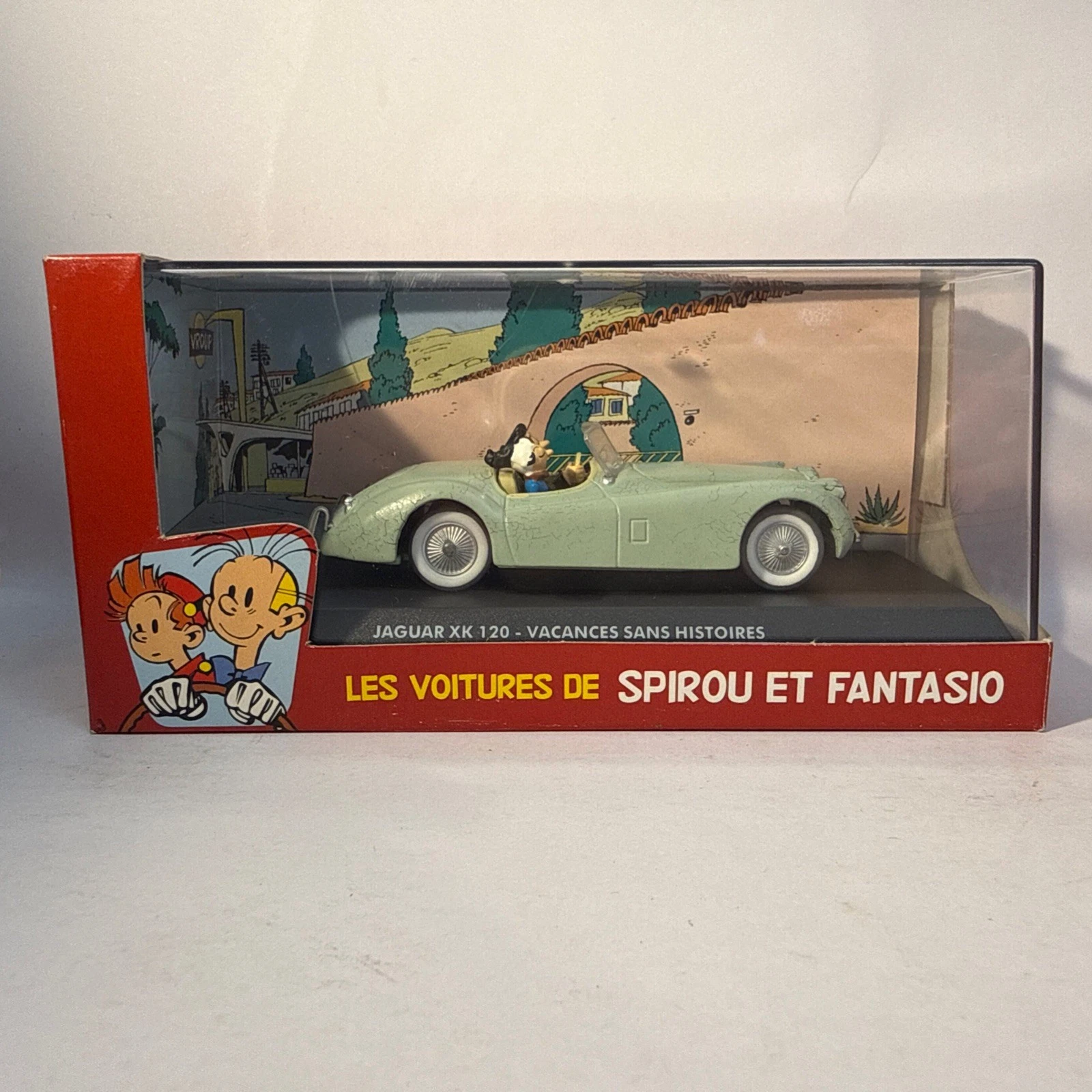 Voiture Miniature Spirou Et Fantasio Jaguar XK 120 Vacances Sans Histoires