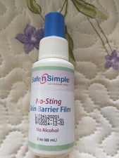 NEW SAFE N SIMPLE NO STING SKIN BARRIER FILM SPRAY 2 FL. OZ. EXPIRES 12-001-2027
