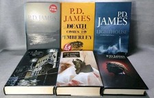 Lot Of 6 P. D. James Hardcover Books Original Sin Is Signed All Photographed