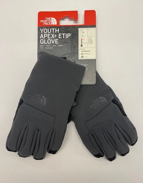 The North Face Unisex Boy Girl Youth Apex+ Etip Glove - Grpahite Grey - M