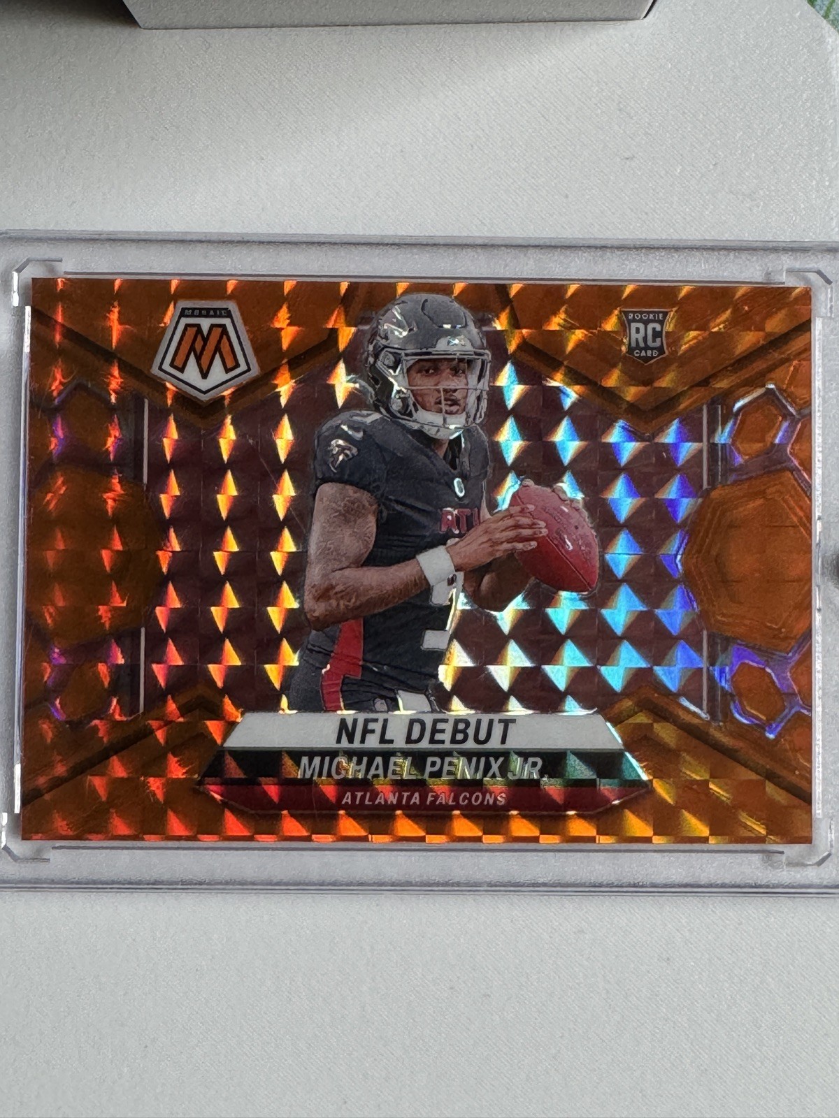 2024 Panini Mosaic-NFL Debut Michael Penix Jr. #274 Orange Mosaic Prizm /199(RC)
