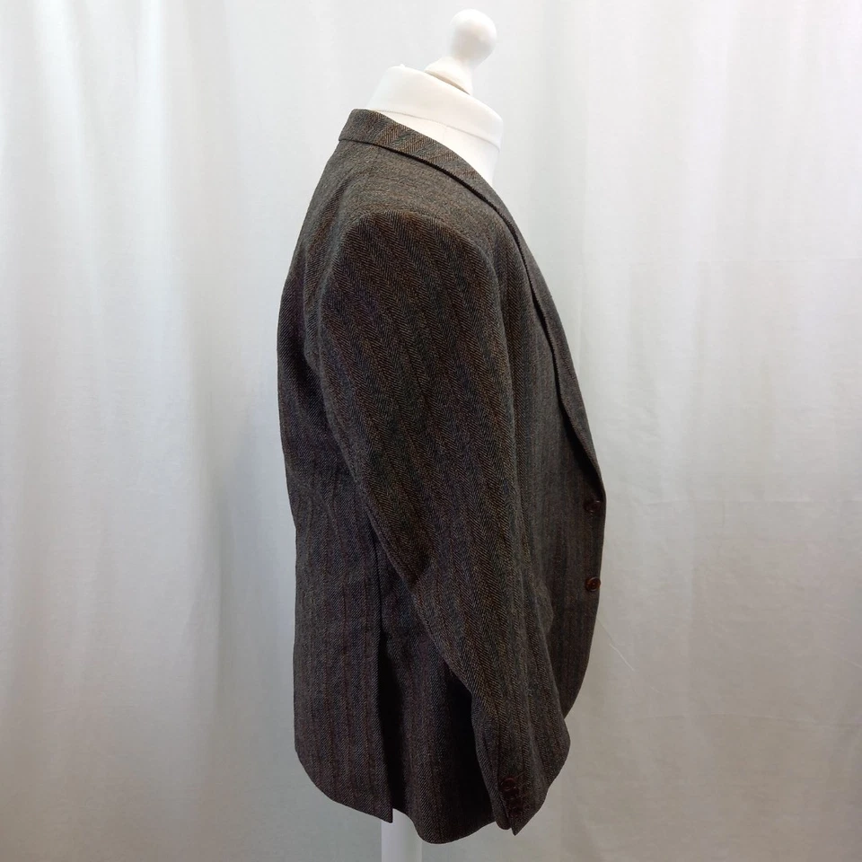 Daks London 100% Wool Tweed Jacket Blazer Mens UK L Excellent - Image 2 of 4