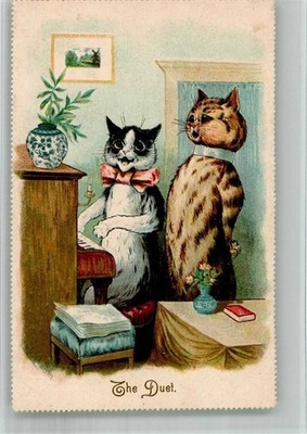 13720597 - Raphael Tuck Calendar Nr. 298 Katze The Duett Wain, Louis