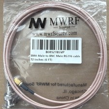 SMA Male to BNC Male Cable 6ft,SMA to BNC Cable RG316 SMA BNC Adapter