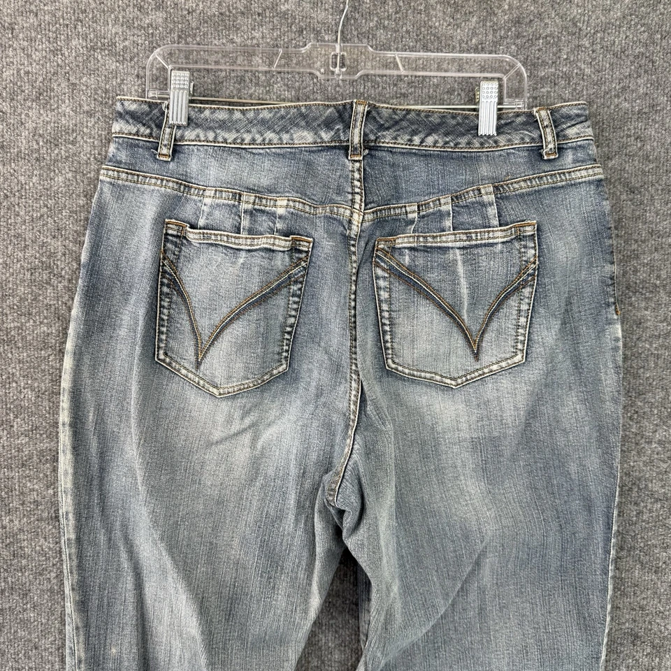 Pantalones de mezclilla Lane Bryant Venezia para mujer talla 14 o 2 azul promedio tiro medio corte bota Foto 4 de 4