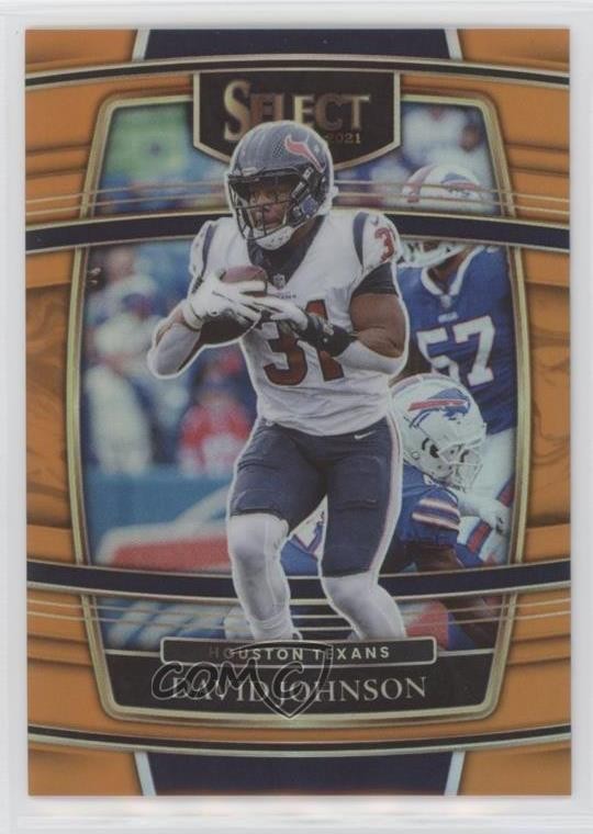 2021 Panini Select Concourse Orange Prizm 24/49 David Johnson #15