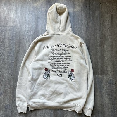 DGK Blessed Hoodie Tan Mens Large Mercy Tan Fleece Rose Embroidered L ?