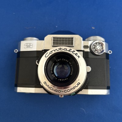 Zeiss Ikon Contaflex 35mm Synchro-Compur Tessar 1:28 50 mm Lens AS