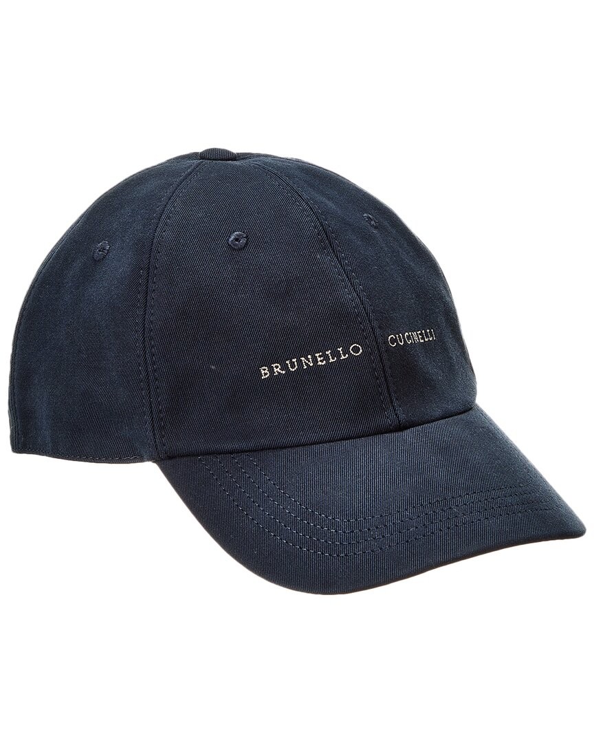 Мужская кепка Brunello Cucinelli с кожаной отделкой M 57490₽