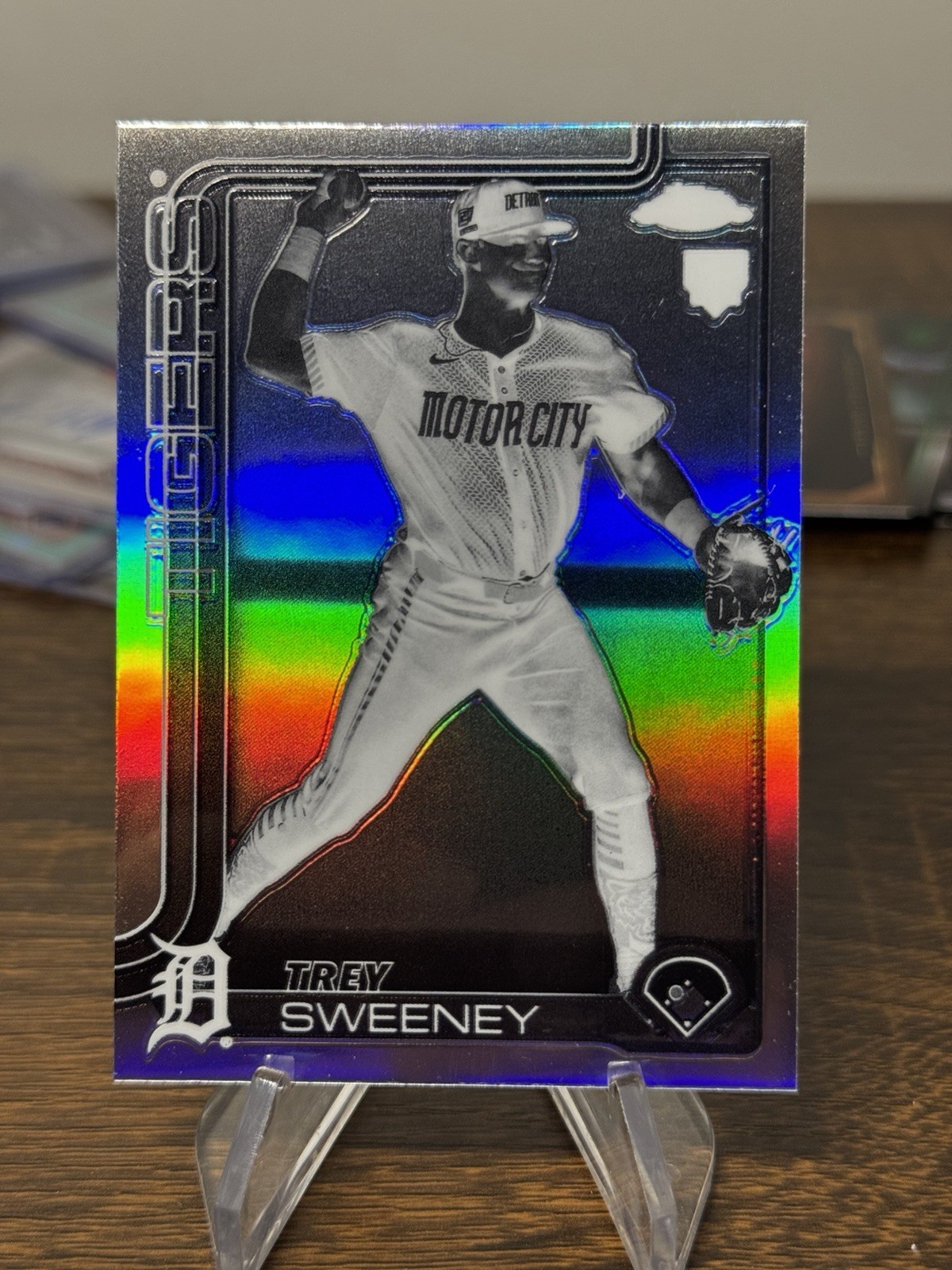 2025 Topps Chrome - Trey Sweeney #6 Negative Refractor (RC)