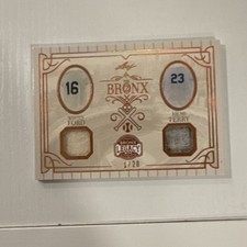 Leaf 2025 Bronx Legacy #B2-16 Ford Terry Memorabilia /20 Yankees Baseball