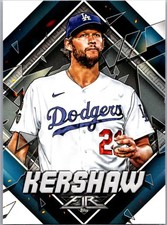2022 Topps Fire Baseball Clayton Kershaw Los Angeles Dodgers Base Card NM #50