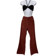 Vintage Levi  s Brick Color Corduroy Bell Bottom Flare Pants Size 28 Meas. 15x28