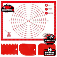 Backmatte Silikon Groß 70X50Cm Teigmatte FüR Backofen Mit 3 Teigschabern