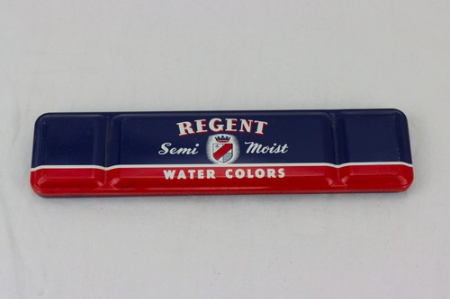 Regent Watercolor Tin W/ Metal Insert Tray, Vintage