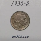 Buffalo nickel lot of 3 nickels 1935-D, 1935-P, 1935-S.
