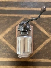 Antique Arcade Hand Crank Coffee Grinder with wall mount
