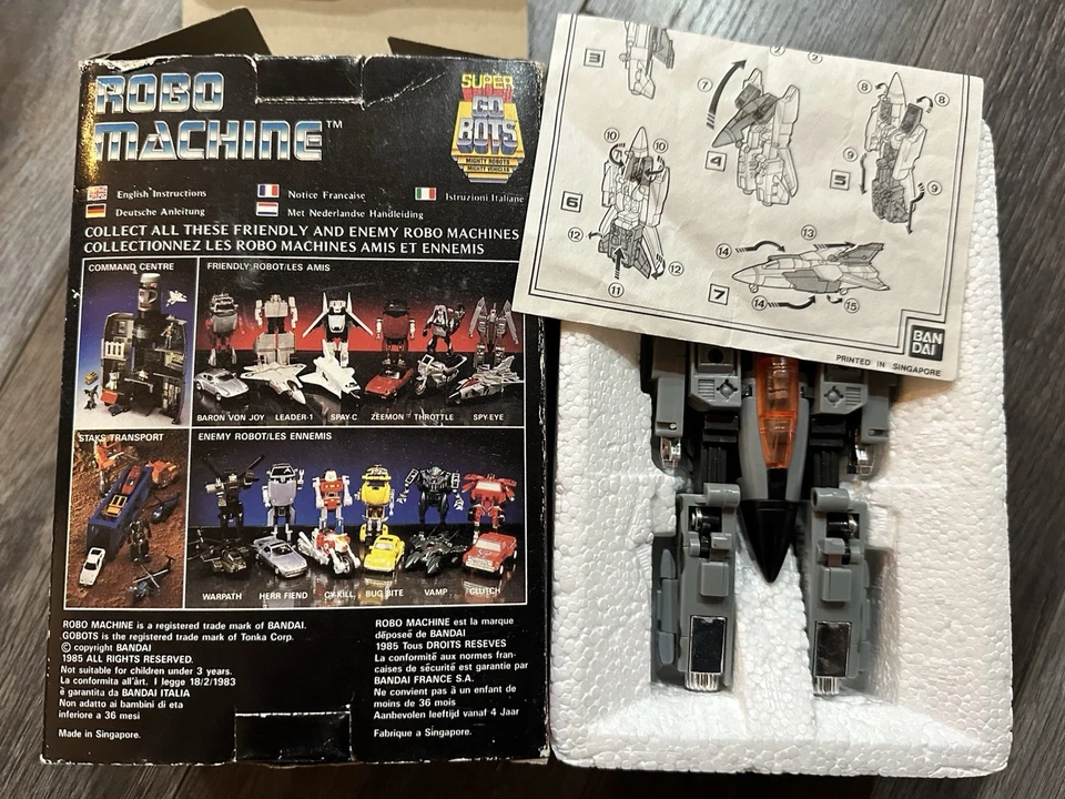 Bandai Robo Machine Gobots SPY-EYE MIB Tonka Super Go Bots Looks new Vintage Jet - Image 3 of 4