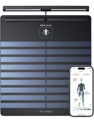 Withings Body Scan WBS08 Smart Scale ECG Body Composition WiFi Black