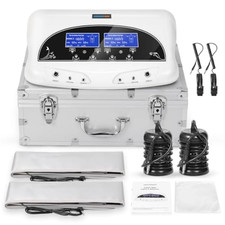 Dual Ionic Foot Bath Detox Machine Professional Spa Cleansing 2 Arrays Waist