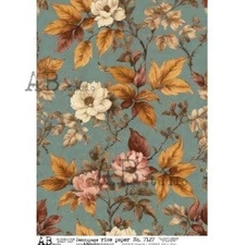 Fall Floral #4 | A4 Rice Paper | Paper for Decoupage | AB Studios