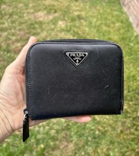 Auth. Prada Small Saffiano LeatherWallet