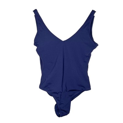 Andie |biza Flat Navy One Piece Swimsuit Size L NEW