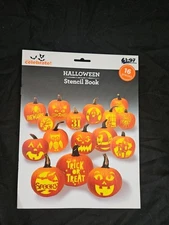 Way To Celebrate ~ 16 Piece Stencil Book ~ Carving Pumpkin Patterns ~ Halloween