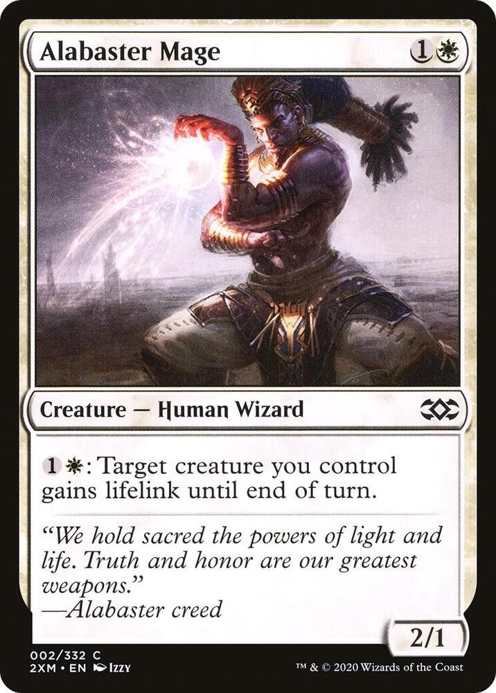 Alabaster Mage 2 Common Double Masters Magic: The Gathering Near Mint
