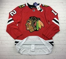 $230 Adidas NHL Chicago Blackhawks AUTHENTIC Jersey Alex DeBRINCAT Fight strap