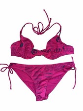 John Galliano Vintage Pink Newspaper Bikini S...
