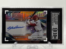 2024 Bowman Chrome Prime Signatures  Dylan Crews Orange Refractor  #’d/25 Nats!