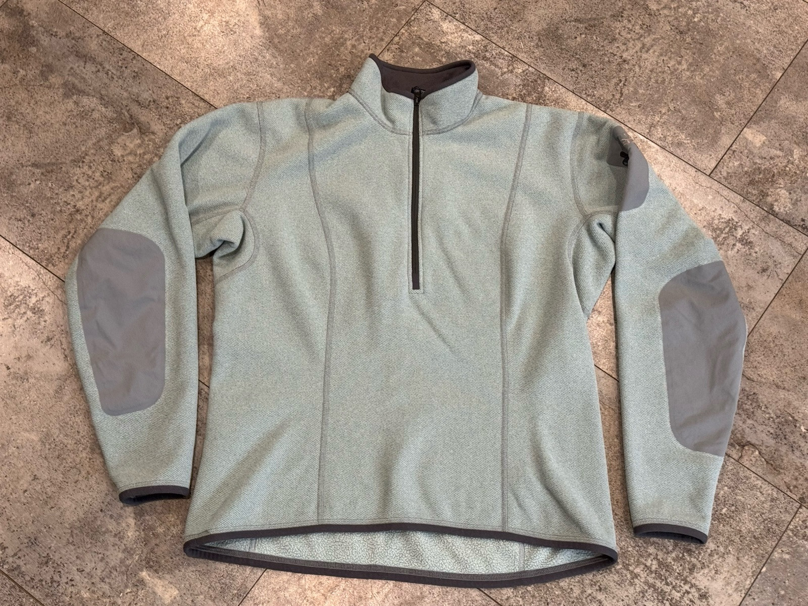 ARC'TERYX Arc’teryx 1 2 Zip Covert Fleece Pullover Maglione Vintage Donna Grande Blu Grigio