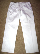 Womens White White J JILL Elastic Waist Stretch Pants 12 Petite