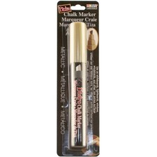 Uchida Bistro Chalk Marker Chisel Tip-Gold - 3 Pack