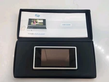 Cisco Flip Video Slide HD S1240W 16GB White Silver USB Videocam Podcast Untested