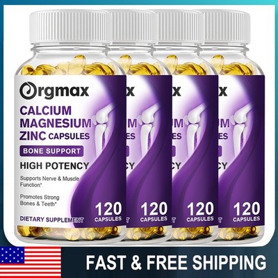 1-4 Bottles Zinc Calcium Magnesium & Vitamin D Complex Muscle Immune Support US