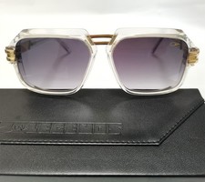 NIB Cazal Square 6004/3 C004 Clear Frame Lenses Grey Gradient Sunglasses Unisex