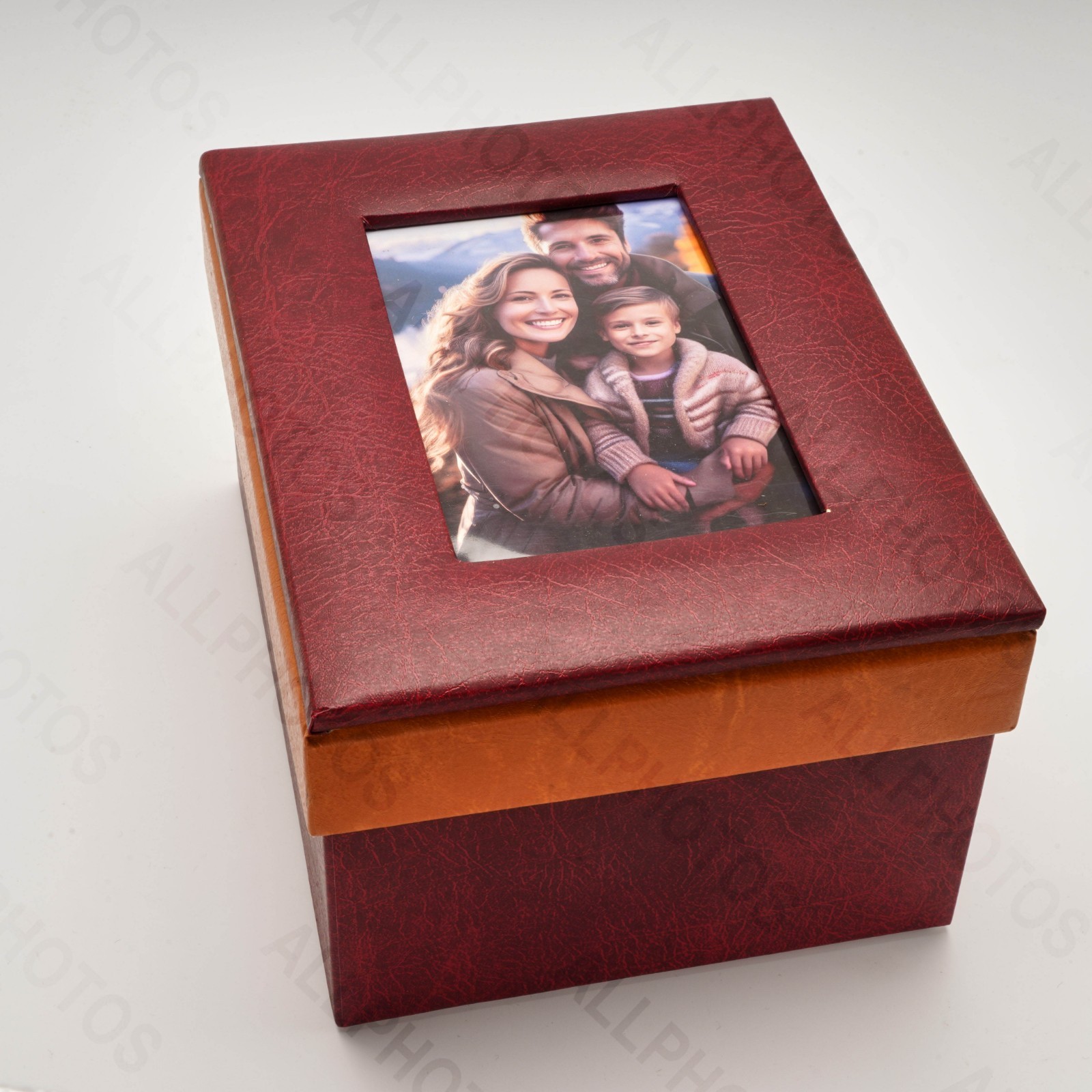 Photo Storage Box Gift - Kenro Grace Red - Holds 650 6x4"" / 10x15cm Photos