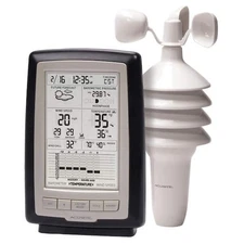 Acurite Weather Station Digital Wind Temperature Humidity Atomic Clock (3-in-1)